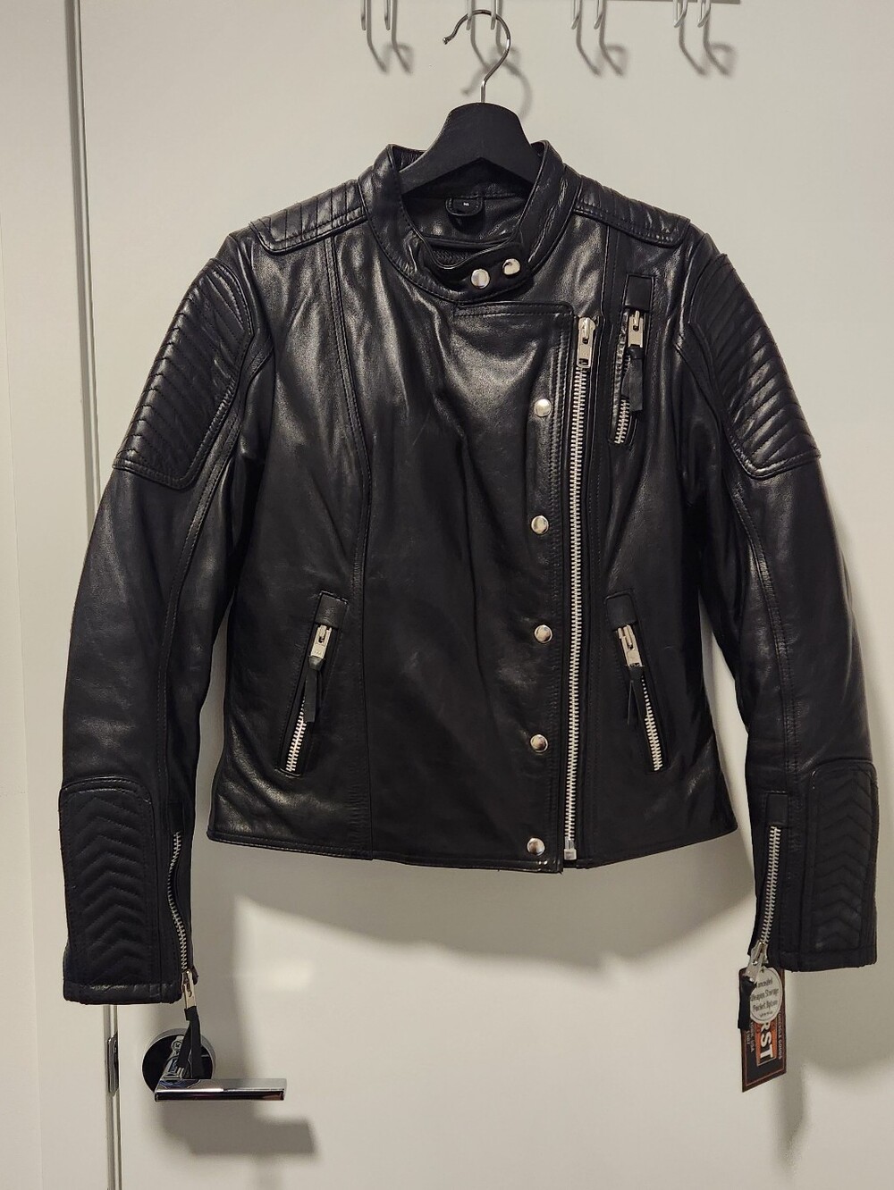 BNWT First MFG Leather Motorcycle Biker Jacket